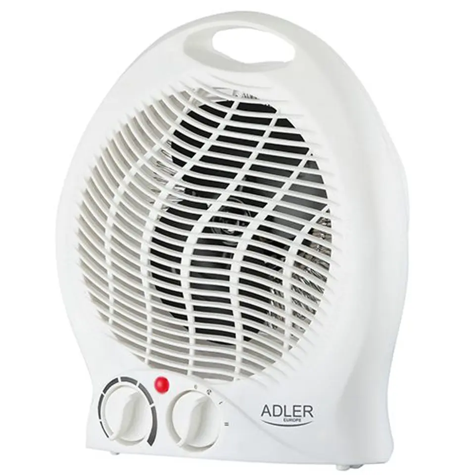 ⁨Adler Heater AD 7728 Fan Heater, 2000 W, Number of power levels 2, White⁩ at Wasserman.eu