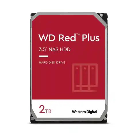 ⁨Dysk twardy HDD WD Red Plus 2TB 3,5" SATA WD20EFPX⁩ w sklepie Wasserman.eu