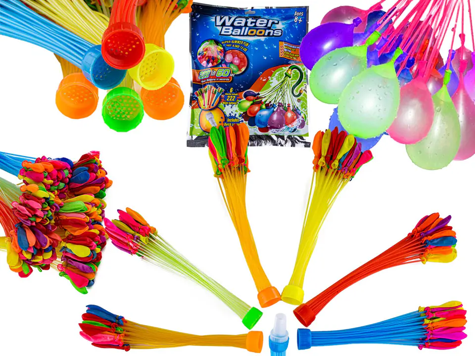 ⁨Water Balloons Water Bombs 222 pcs Automatic 60 Seconds Set⁩ at Wasserman.eu