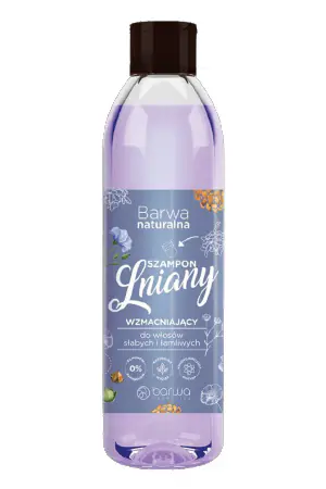 ⁨Barwa Naturalna Szampon do włosów Lniany wzmacniający - włosy słabe i łamliwe 300ml⁩ w sklepie Wasserman.eu