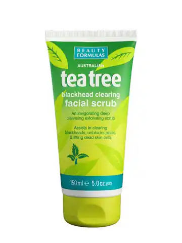 ⁨Beauty Formulas Tea Tree Peeling oczyszczający do twarzy 150ml⁩ w sklepie Wasserman.eu