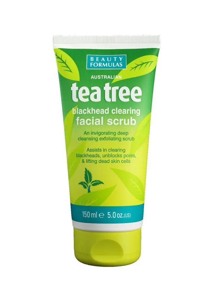 ⁨Beauty Formulas Tea Tree Cleansing Scrub for Face 150ml⁩ at Wasserman.eu