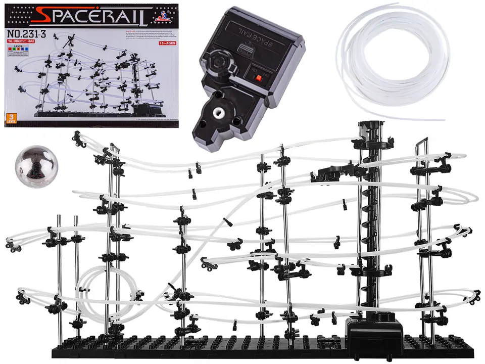 ⁨SpaceRail Ball Track - Level 3 (16 meters) Ball Rollercoaster⁩ at Wasserman.eu