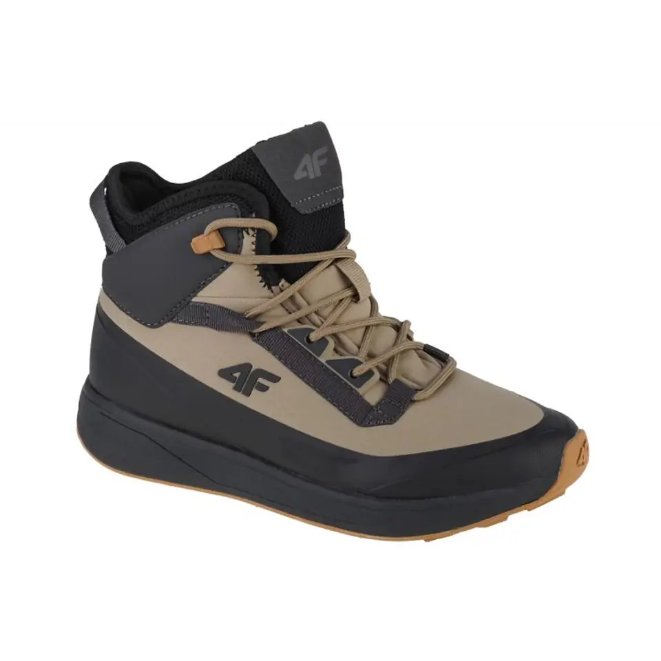 ⁨Buty 4F Dcx-22 Snow Boots Jr 4FJAW22FWINM007 (kolor Beżowy/Kremowy. Szary/Srebrny, rozmiar 32)⁩ w sklepie Wasserman.eu