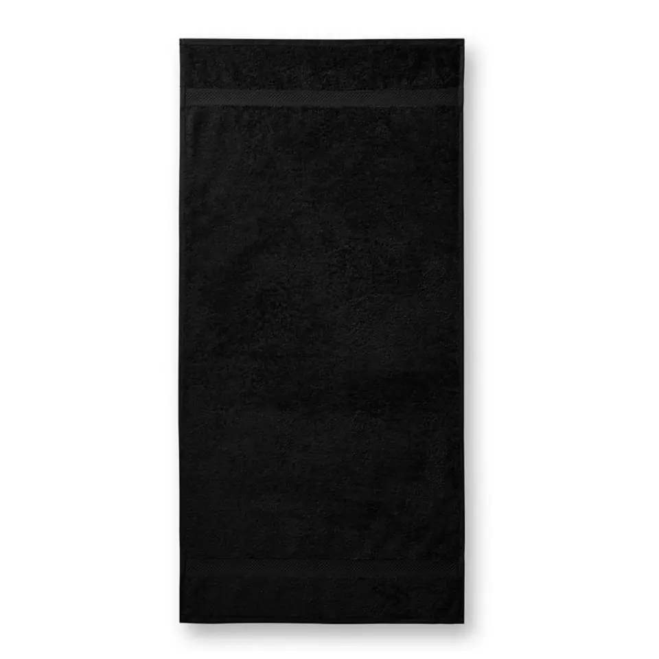 ⁨Ręcznik Malfini Terry Bath Towel 70x140 MLI (kolor Czarny, rozmiar 70 x 140 cm)⁩ w sklepie Wasserman.eu