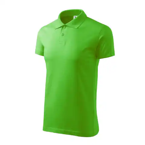 ⁨Koszulka polo Malfini Single J. M (kolor Zielony, rozmiar M)⁩ w sklepie Wasserman.eu