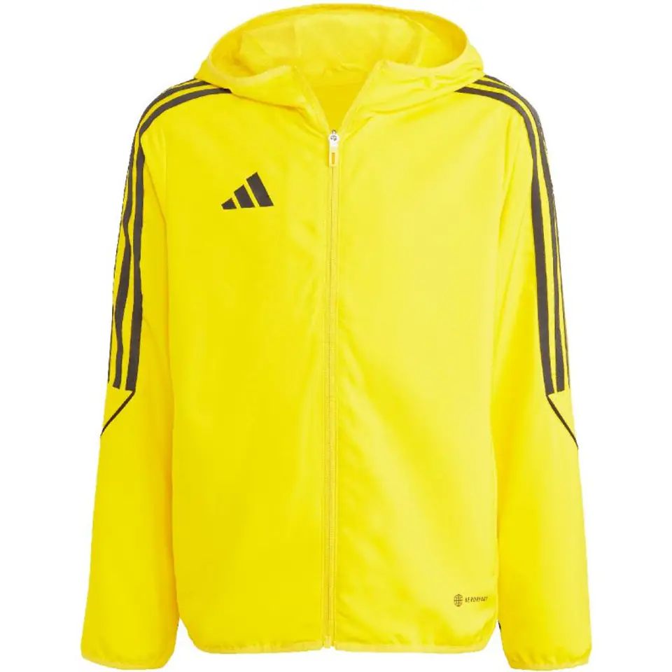 ⁨Kurtka adidas Tiro 23 League Windbreaker Jr (kolor Żółty, rozmiar 116cm)⁩ w sklepie Wasserman.eu