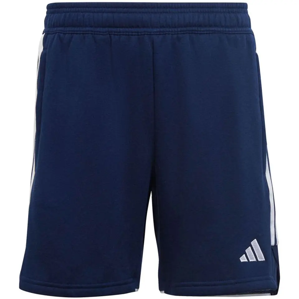 ⁨Spodenki adidas Tiro 23 League Sweat Jr (kolor Granatowy, rozmiar 140cm)⁩ w sklepie Wasserman.eu