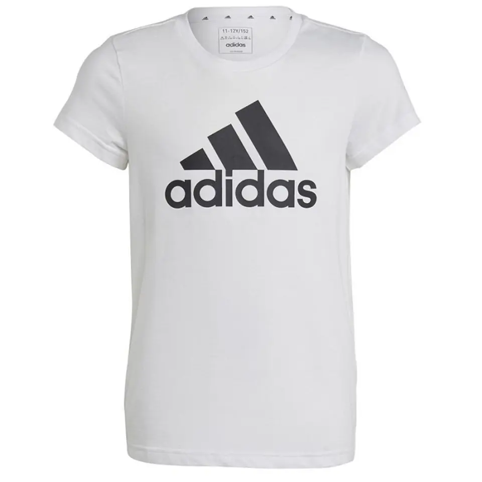 ⁨Koszulka adidas Big Logo Tee Jr (kolor Biały, rozmiar 164 cm)⁩ w sklepie Wasserman.eu