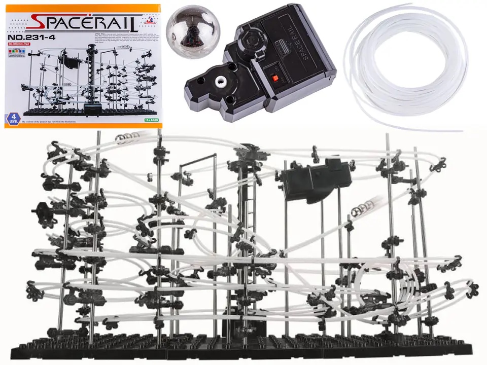 ⁨SpaceRail Ball Track - Level 4 (25 meters) Ball Rollercoaster⁩ at Wasserman.eu