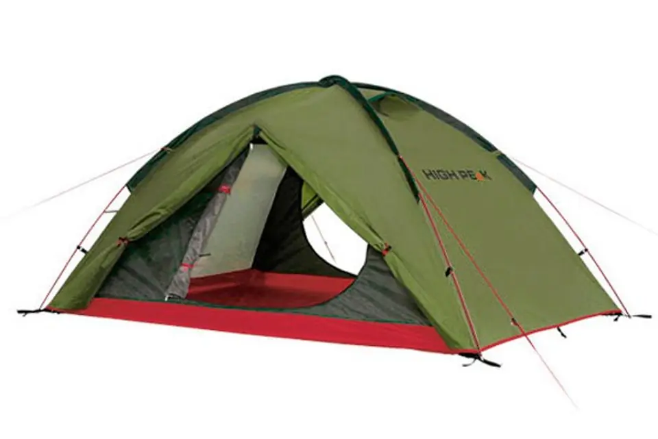 ⁨Tent High Peak Woodpecker 3 green-red 3-person 10194⁩ at Wasserman.eu