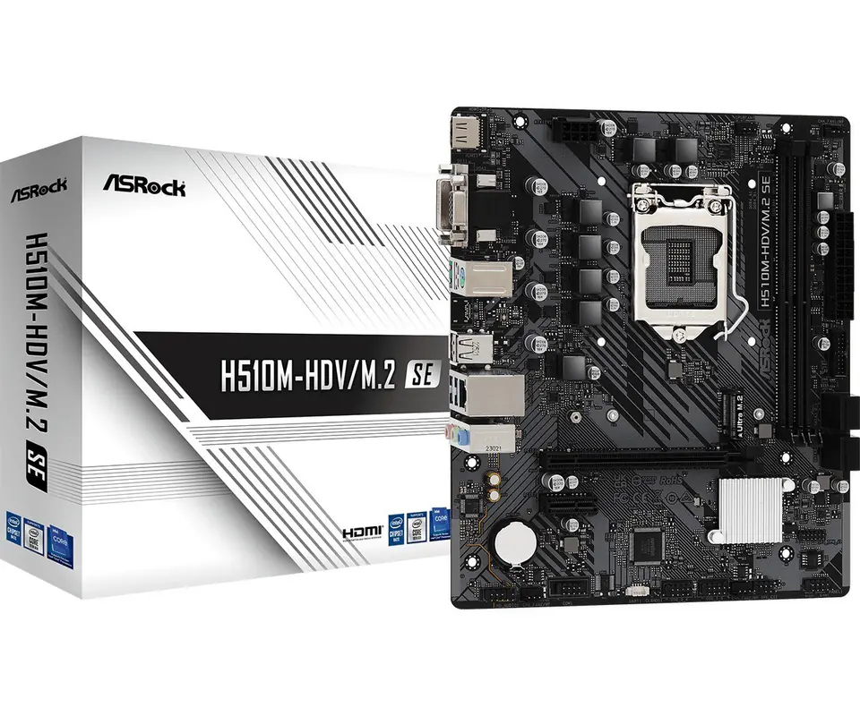 ⁨Płyta główna Asrock H510M-HDV/M.2 SE⁩ w sklepie Wasserman.eu