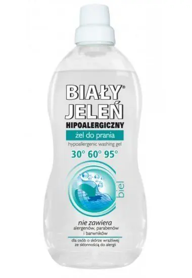 ⁨Biały Jeleń Hipoalergiczny żel do prania - biel 1.5L⁩ w sklepie Wasserman.eu