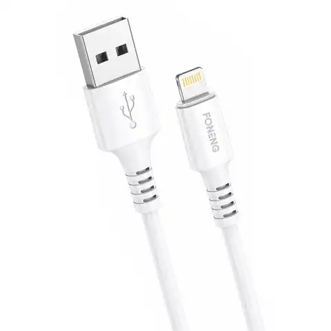⁨Kabel USB do Lightning Foneng X85 iPhone 3A Quick Charge, 1m (biały)⁩ w sklepie Wasserman.eu