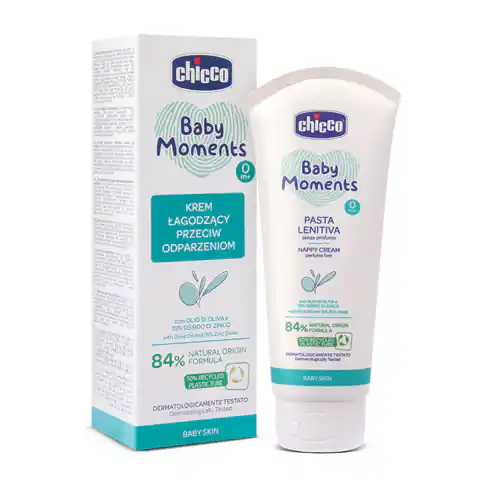 ⁨Chicco Baby Moments soothing cream against nappy rash 0m + 100ml⁩ at Wasserman.eu