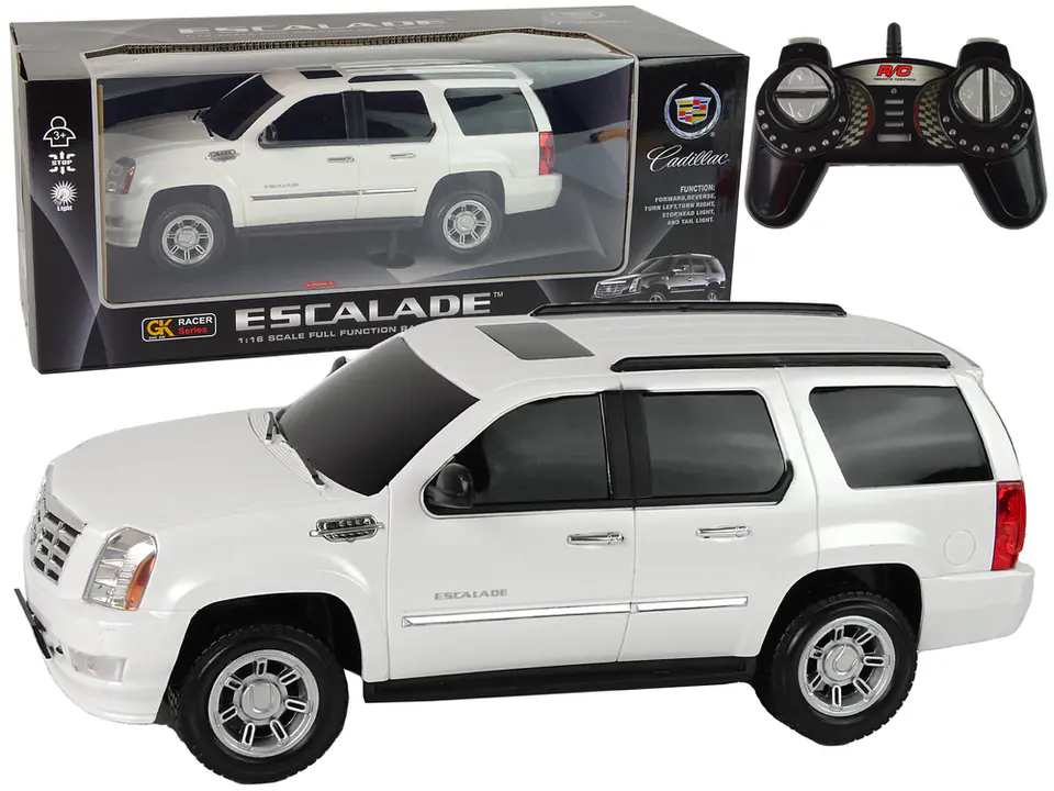 ⁨Auto Cadillac Escalade R/C Biały Światła Dźwięk 1:16⁩ w sklepie Wasserman.eu