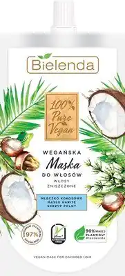 ⁨Bielenda 100% Pure Vegan Wegańska Maska do włosów zniszczonych 125ml⁩ w sklepie Wasserman.eu