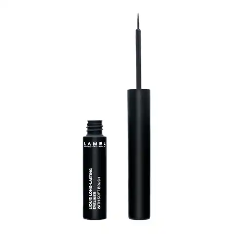 ⁨LAMEL Basic Eyeliner Liquid Long - nr 401 soft brush 1szt⁩ w sklepie Wasserman.eu