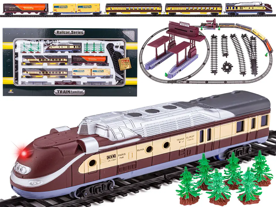 ⁨Kolejka Elektryczna Fenfa Lokomotywa Pociąg Towarowy, Pasażerski⁩ w sklepie Wasserman.eu