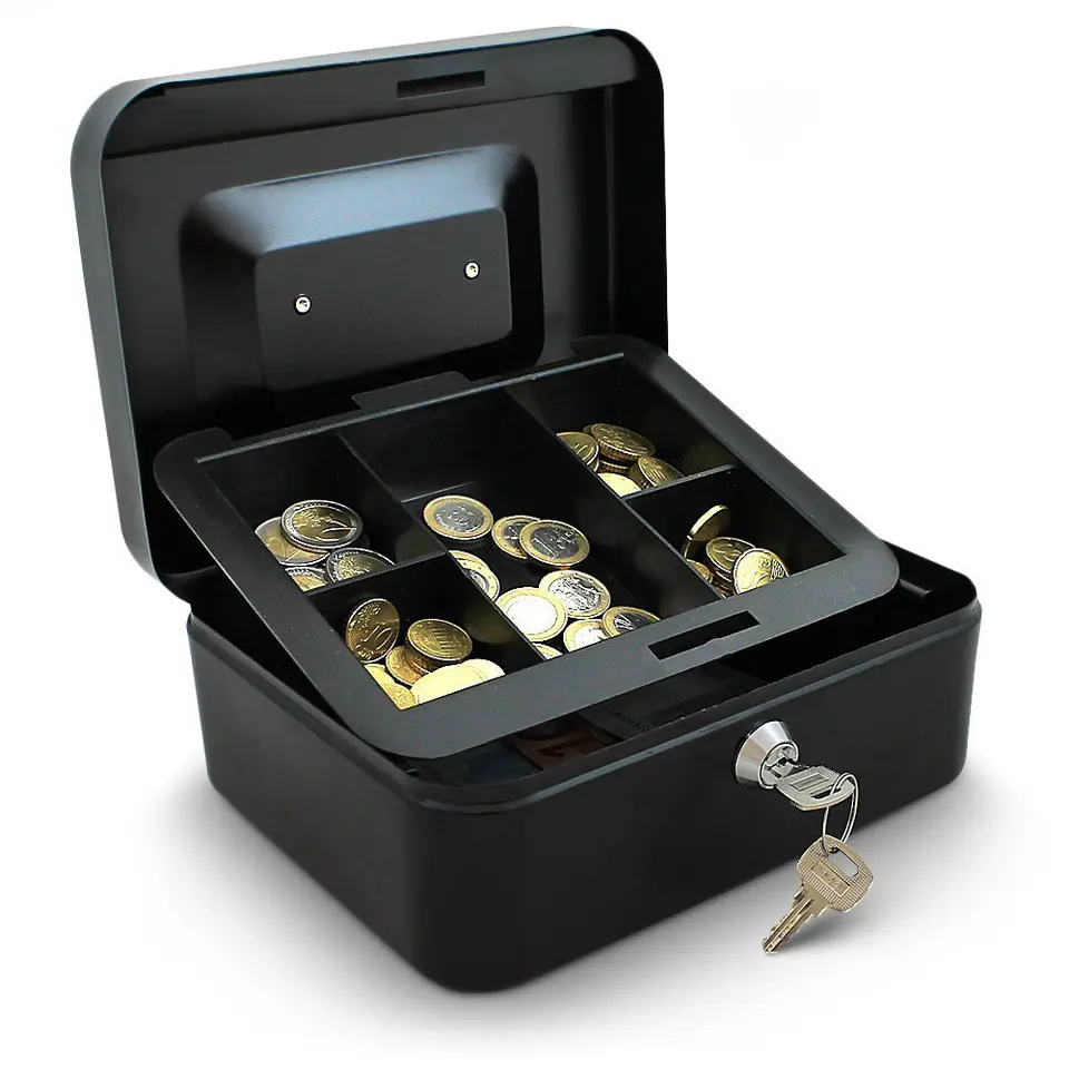 ⁨Key case Black for storing small items, money, cash, 20cm storage⁩ at Wasserman.eu