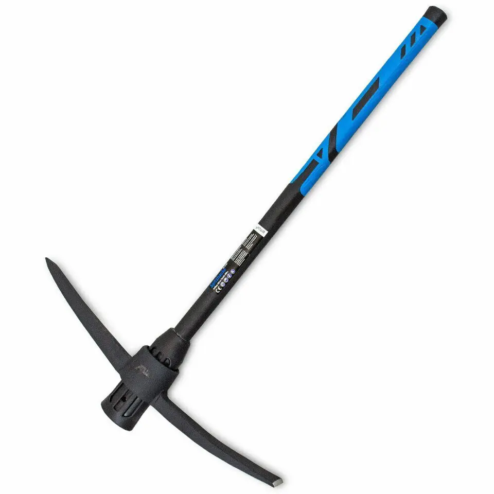 ⁨SOLID PICKAXE WITH BITUXX FIBERGLASS HANDLE STRONG AXE⁩ at Wasserman.eu