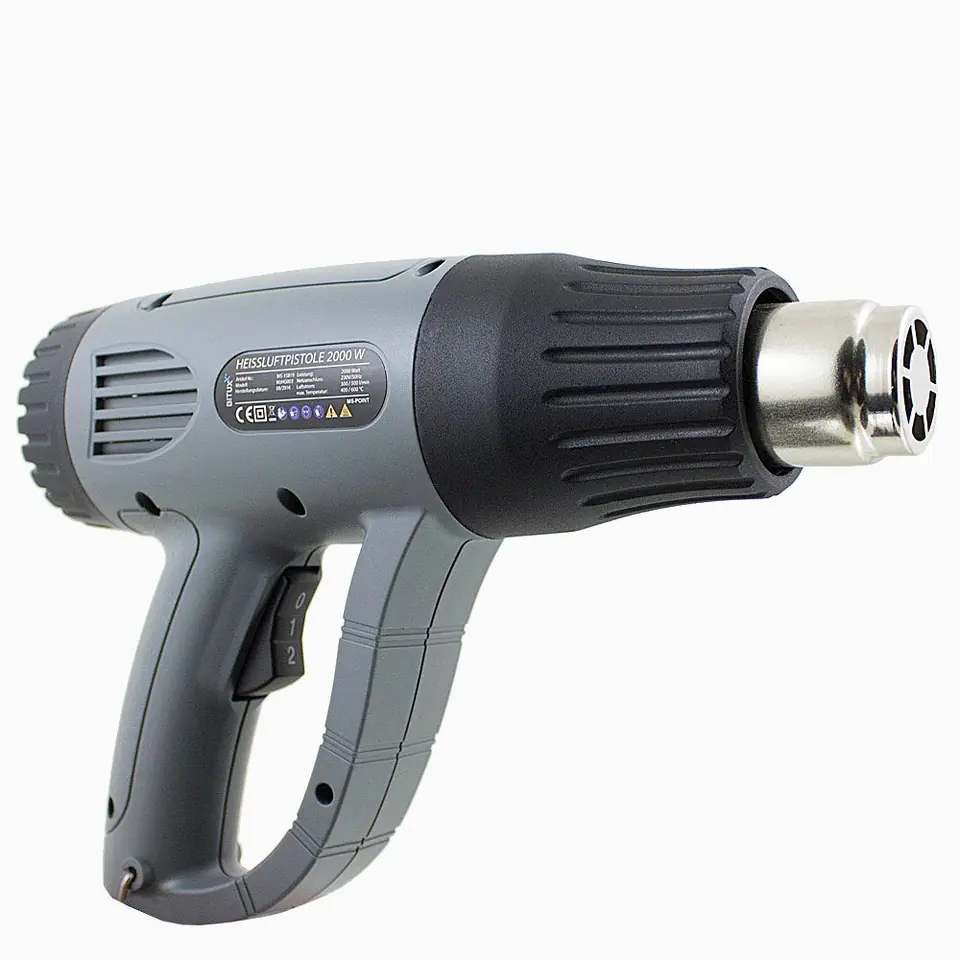 ⁨HEAT GUN WITH HOT AIR 2000W WITH ACCESSORY KIT⁩ at Wasserman.eu