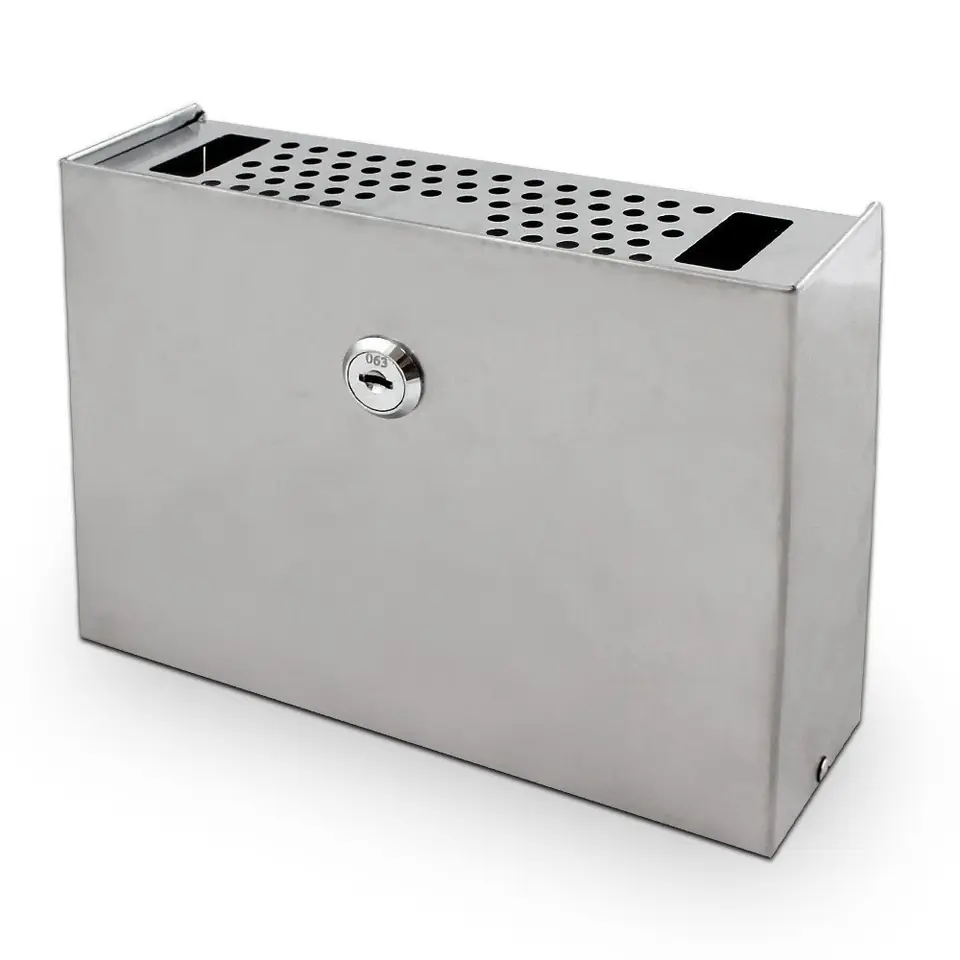 ⁨Popielniczka naścienna Popielnica ze stali inox na klucz BITUXX 20cm⁩ w sklepie Wasserman.eu