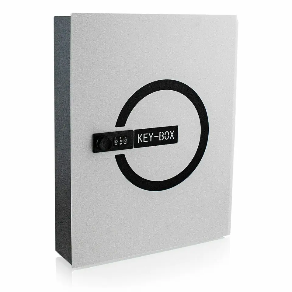 ⁨Szafka na klucze key-box zamykany na szyfr Kasetka z haczykami 24 szt⁩ w sklepie Wasserman.eu