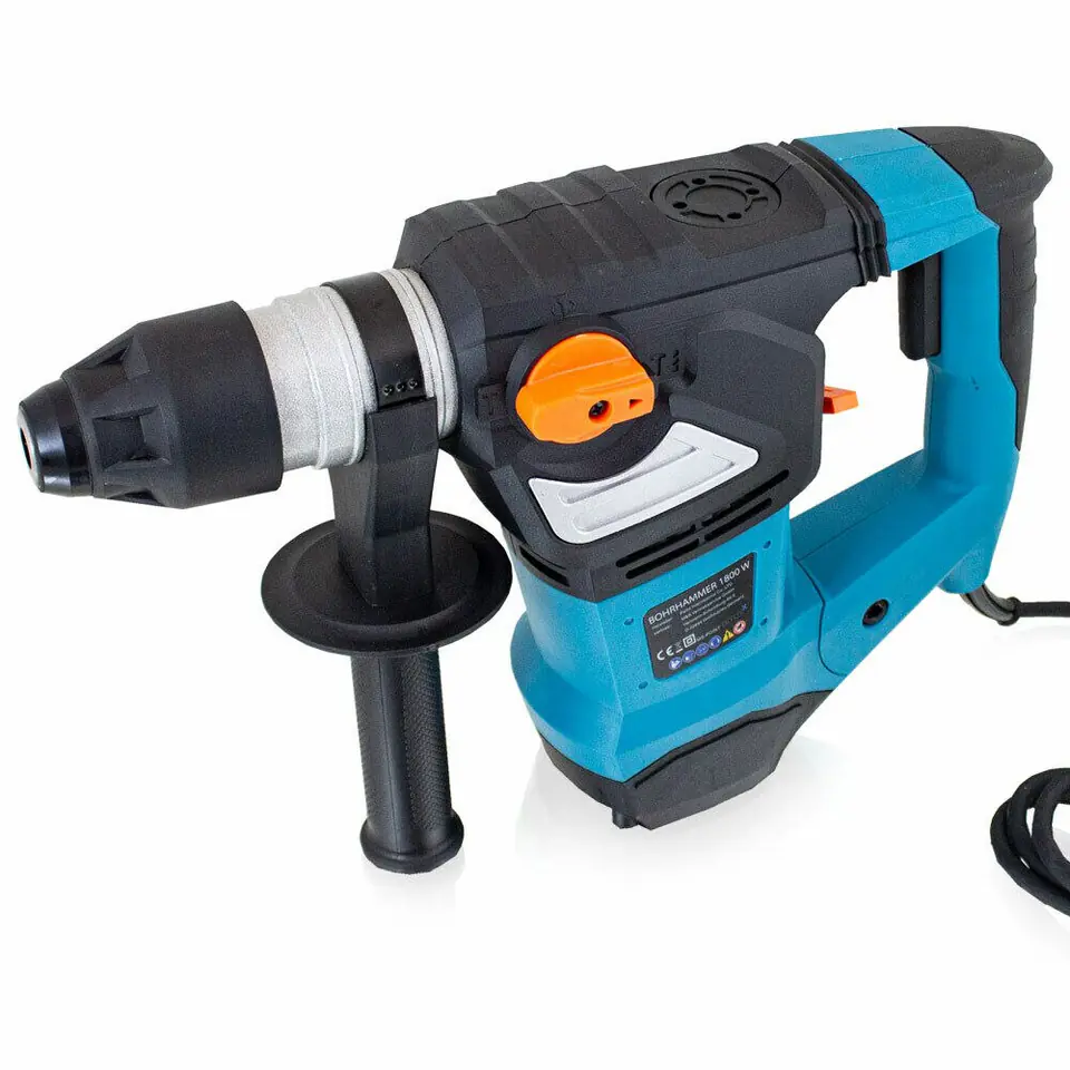 Wiertarka Udarowa Wkrętarka + zestaw akcesoriów SDS+ mocna 1800W w sklepie Wasserman.eu