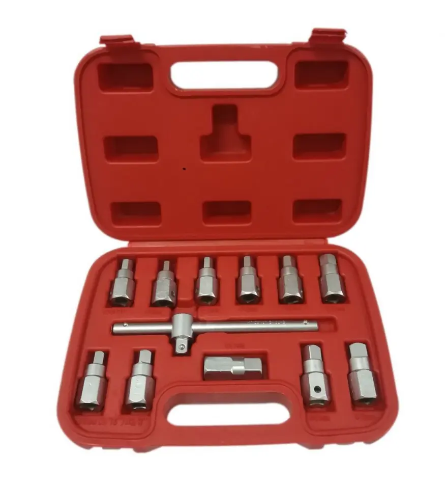 ⁨SET OF CAP WRENCHES FOR UNSCREWING OIL CAPS 12 PCS WORKSHOP⁩ at Wasserman.eu