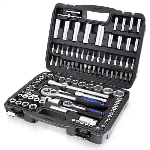 ⁨Socket Wrench Set Ratchet 108 pieces Keys in a suitcase⁩ at Wasserman.eu