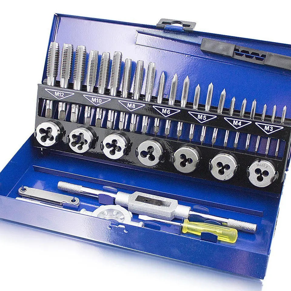 ⁨THREADING SET IN STEEL BOX 32 ITEMS PROMOTION⁩ at Wasserman.eu