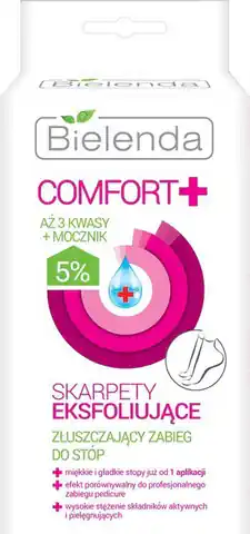 ⁨Bielenda Comfort + Exfoliating socks for feet 1op.-2pcs⁩ at Wasserman.eu