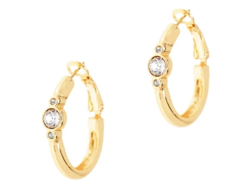 ⁨Earrings with Swarovski crystals (P3792AU)⁩ at Wasserman.eu