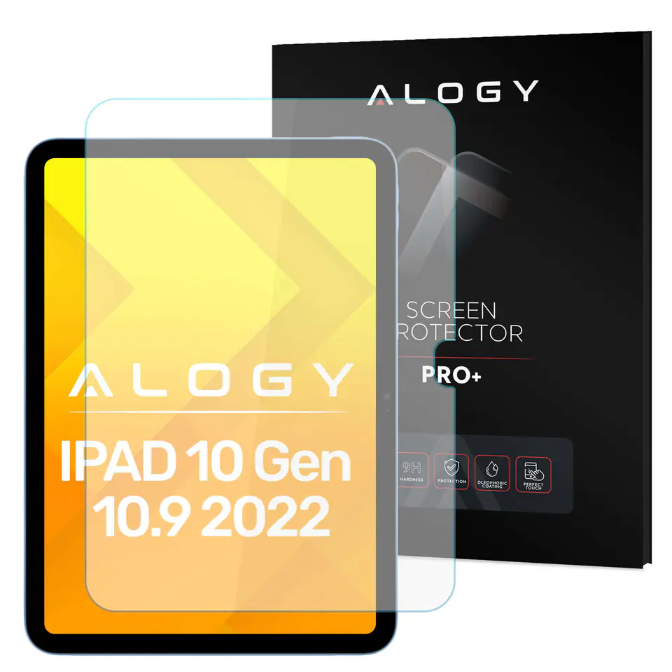 ⁨Szkło hartowane do Apple iPad 10.9 10 gen 2022 (A2696/A2757/A2777) Alogy Screen Protector Pro+ 9H na ekran z otworem⁩ w sklepie Wasserman.eu