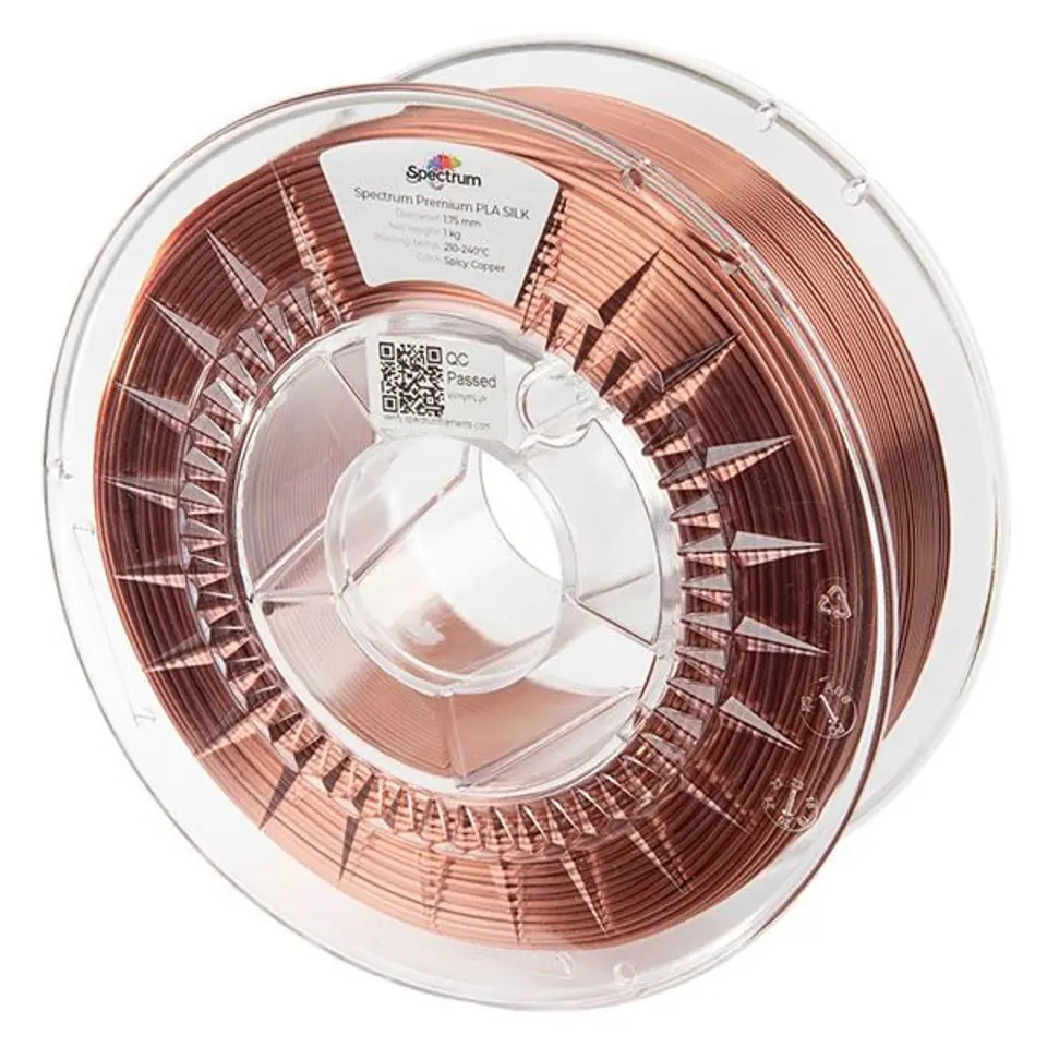 ⁨Spectrum 3D filament, PLA Silk, 1,75mm, 1000g, 80441, spicy copper⁩ w sklepie Wasserman.eu