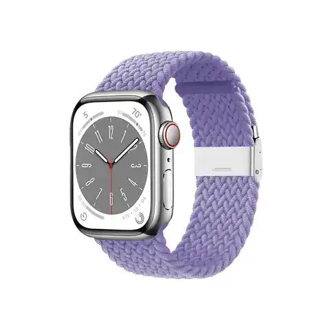 ⁨Crong Wave Band – Pleciony pasek do Apple Watch 38/40/41 mm (fioletowy)⁩ w sklepie Wasserman.eu