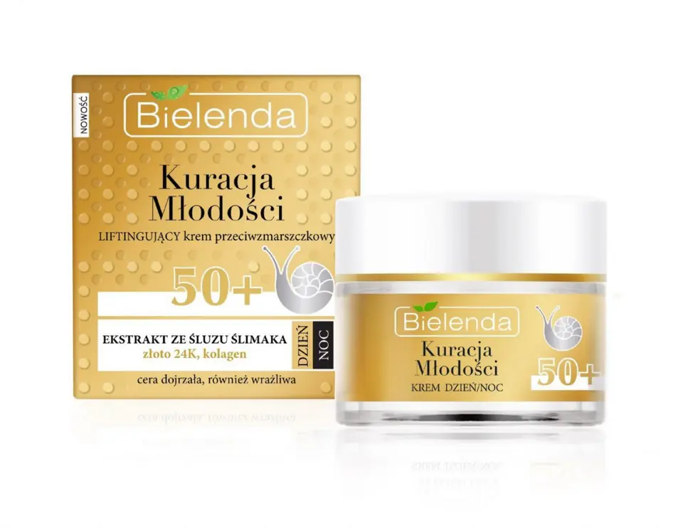 ⁨Bielenda Youth Treatment 50+ Lifting anti-wrinkle cream for day and night 50ml⁩ at Wasserman.eu