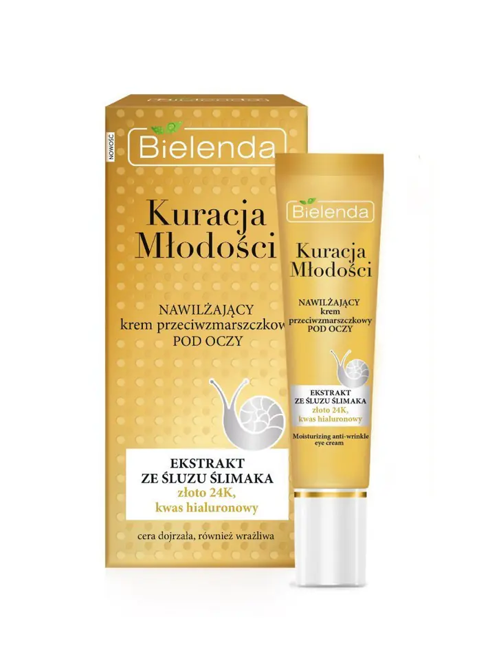 ⁨Bielenda Youth Treatment Moisturizing anti-wrinkle eye cream 15ml⁩ at Wasserman.eu