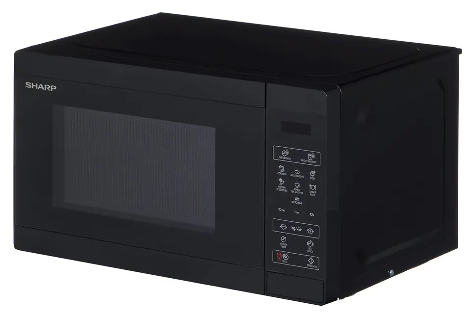 ⁨Sharp YC-MS02E-B microwave Countertop Solo microwave 20 L 800 W Black⁩ at Wasserman.eu