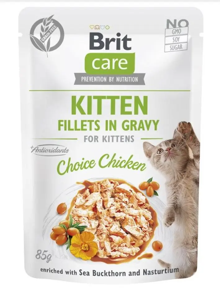 ⁨BRIT Care Cat Kitten Choice Pouch - wet cat food - 85 g⁩ at Wasserman.eu