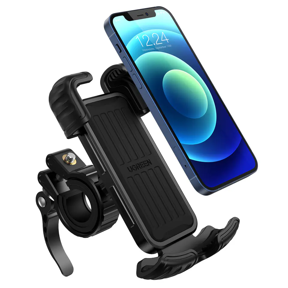 ⁨Ugreen uniwersalny rowerowy uchwyt na telefon na rower motocykl kierownicę czarny (LP494 black)⁩ w sklepie Wasserman.eu