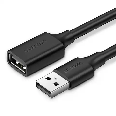 ⁨USB 2.0 Extension Cable UGREEN US103, 3m (Black)⁩ at Wasserman.eu