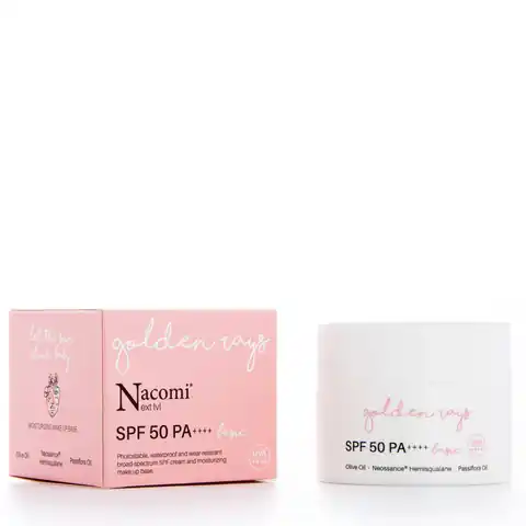⁨Nacomi Next Level SPF50 PA++++ moisturizing face cream with filter Basic 50ml⁩ at Wasserman.eu