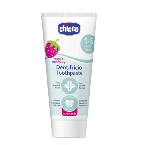 ⁨Chicco Toothpaste toothpaste without fluoride with strawberry flavor 1-5l 50ml⁩ at Wasserman.eu