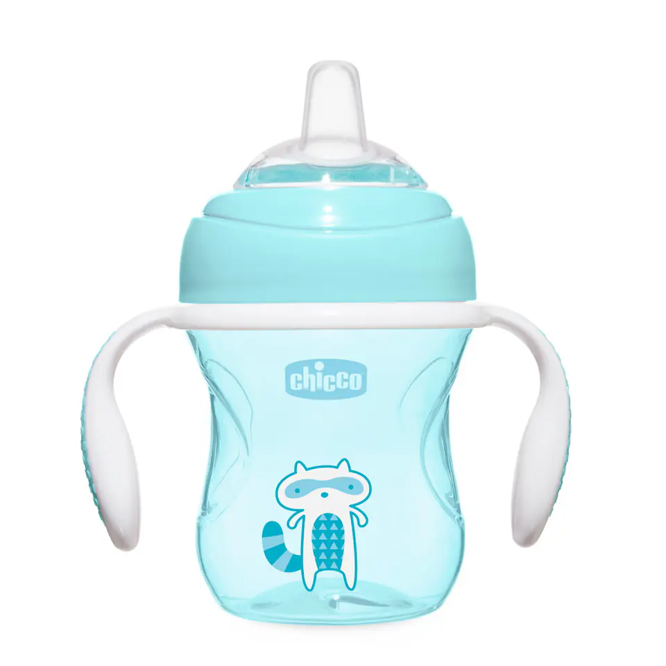 ⁨Chicco Transition Cup first training cup with soft mouthpiece 4m+ Boy 200ml⁩ at Wasserman.eu