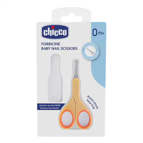 ⁨Chicco Baby Nail Scissors scissors 0m+ Orange⁩ at Wasserman.eu