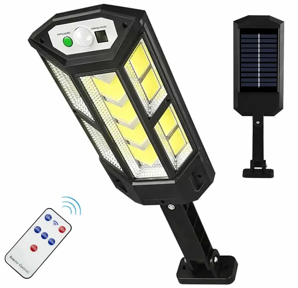 ⁨ZD96 Lampa solarna led 300w czujnik       zmierzchu i ruchu⁩ w sklepie Wasserman.eu