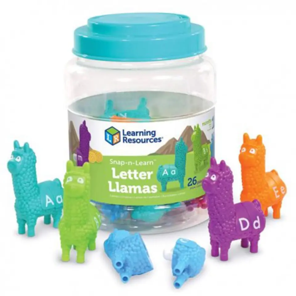 ⁨Figures for learning letters and learning colors, llamas,⁩ at Wasserman.eu