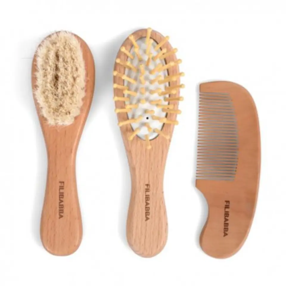 ⁨Filibabba zestaw pielęgnacyjny baby brush set⁩ w sklepie Wasserman.eu